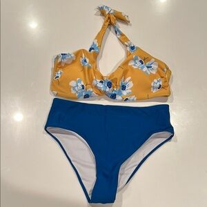 Floral Halter Bikini Set